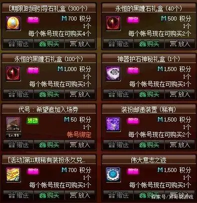 DNF黑瞳石积分兑换_dnf黑瞳加点_DNF春节版本积分商城更新
