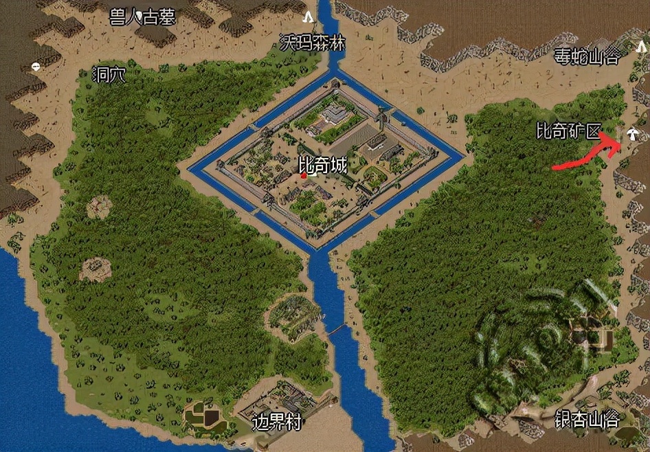 传奇世界手游黑铁矿石_封魔矿洞挖矿经验_热血传奇挖矿地图